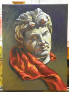 bust study oil painting 