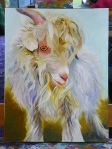 stage photo goat painting.