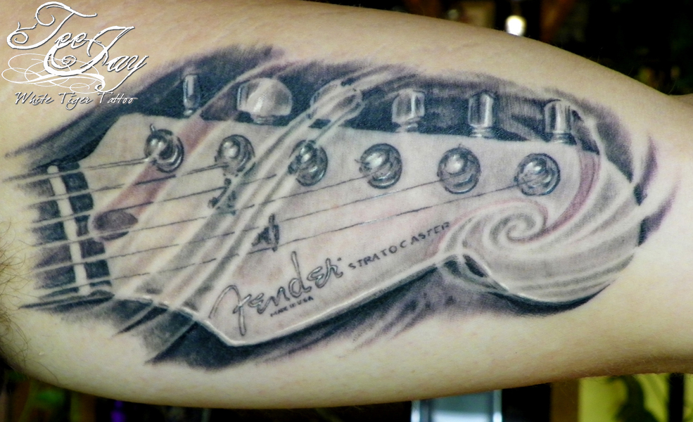 guitar tattoos at INKsearch