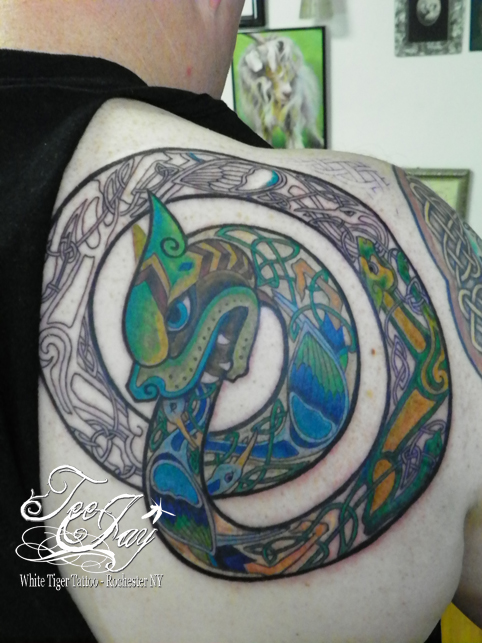 celtic Ouroboros tattoo