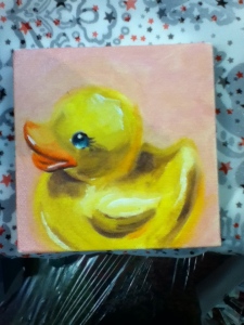 rubber duckie painting
