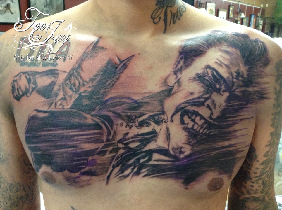 Joker Tattoo Patong Studio - Tengu & Restyling Neo Japanese Chest Tattoo |  Facebook